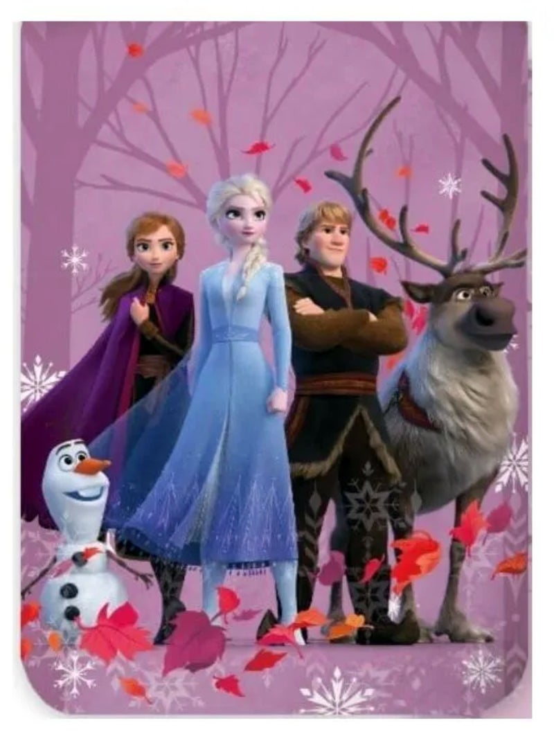 Parure de Lit Reine des Neiges Frozen Enfant, 100% Coton Oeko-Tex, Lit 1 place Rose - Kiabi