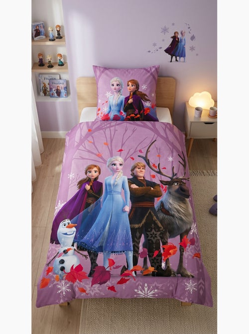 Parure de Lit Reine des Neiges Frozen Enfant, 100% Coton Oeko-Tex, Lit 1 place - Kiabi