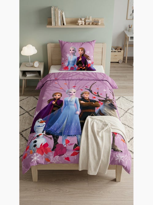 Parure de Lit Reine des Neiges Frozen Enfant, 100% Coton Oeko-Tex, Lit 1 place - Kiabi