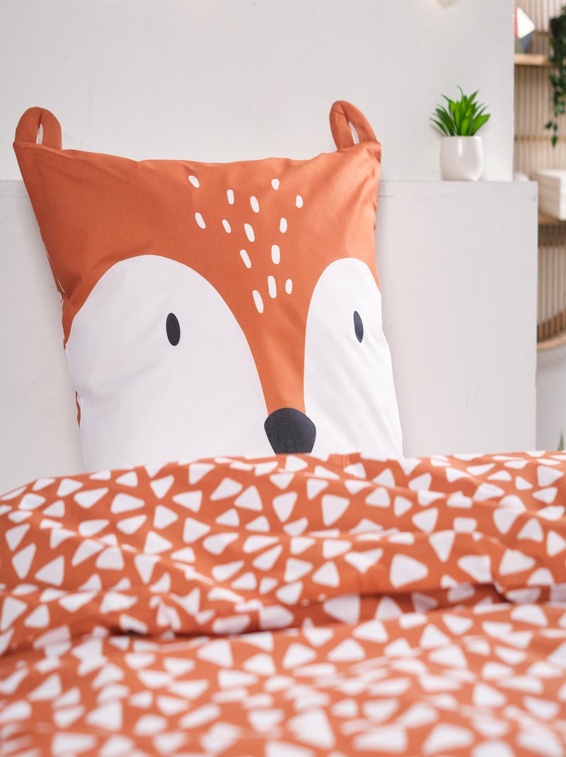 Parure de lit 'Renard' - 1 personne Orange - Kiabi