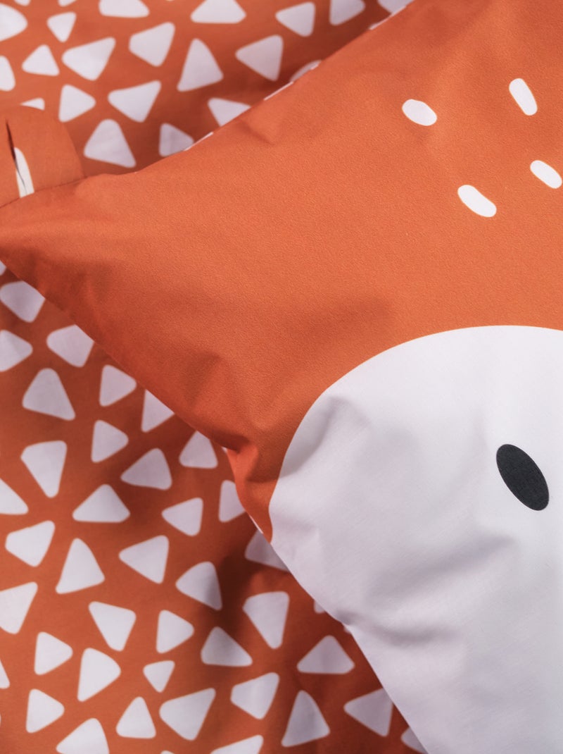 Parure de lit 'Renard' - 1 personne Orange - Kiabi