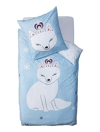 Parure de lit renard blanc pour enfant