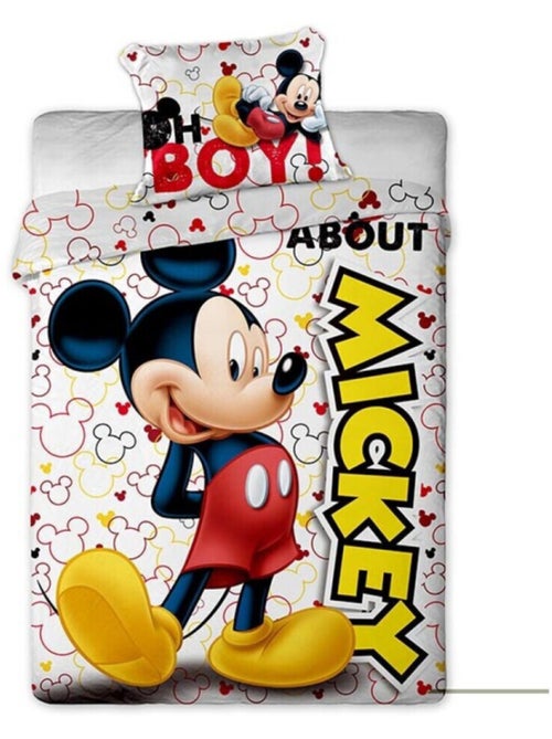 Parure de lit réversible - About Mickey- 140 cm x 200 cm - Kiabi