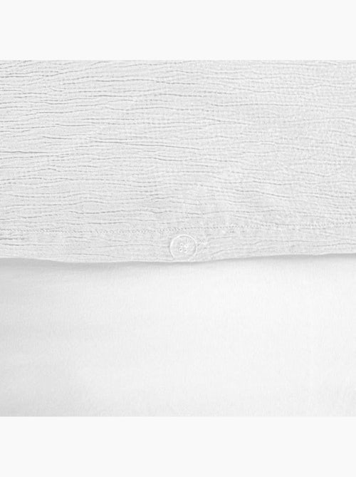 Parure de lit réversible  - Effet gaze de coton - Kiabi