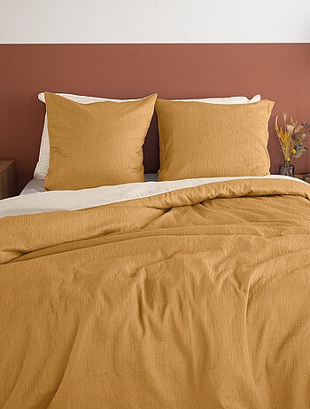 Parure de lit réversible - Effet gaze de coton