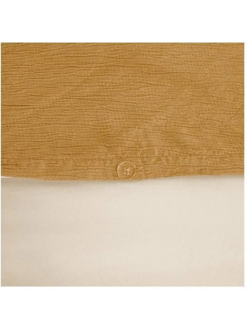 Parure de lit réversible  - Effet gaze de coton - Kiabi