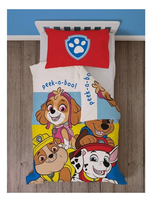 Parure de lit réversible - Pat' Patrouille Peek a boo - 120 cm x 150 cm - Kiabi