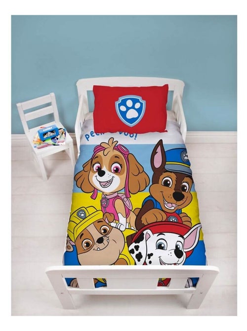 Parure de lit réversible - Pat' Patrouille Peek a boo - 120 cm x 150 cm - Kiabi