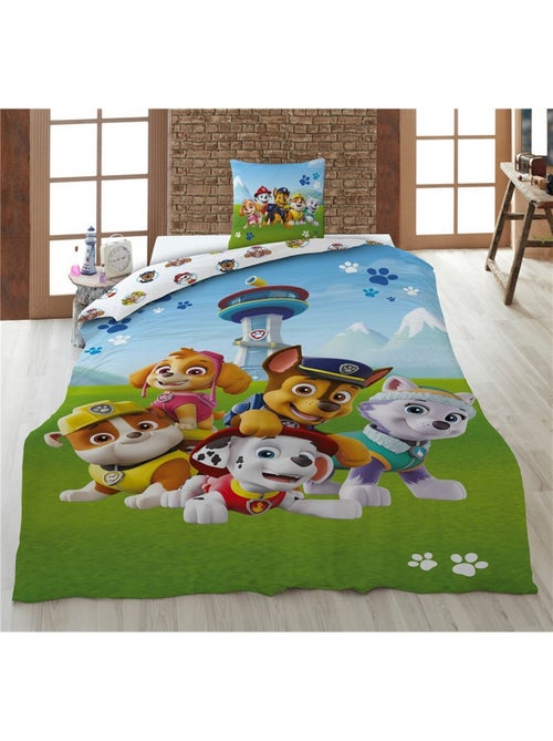 Parure de lit réversible 140x200 cm Pat Patrouille - Kiabi