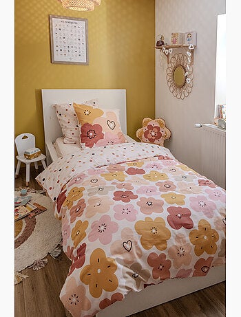 Parure de lit réversible 3 pièces Coton imprimé POPPY