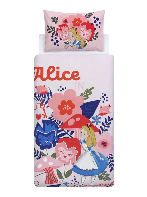 Parure de lit réversible Alice au Pays des Merveilles -135 x 200 cm - Kiabi