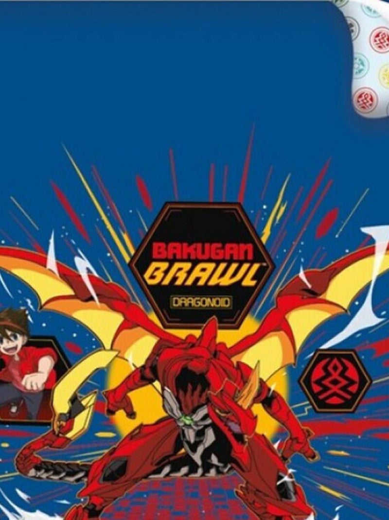 Parure de lit réversible Bakugan - 140 cm x 200 cm Multicolore - Kiabi