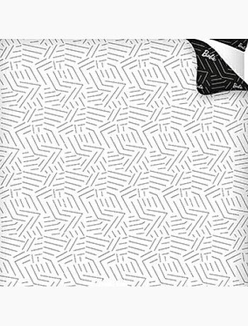 Parure de lit réversible Barbie - Noir Et Blanc - 140 cm x 200 cm