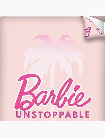 Parure de lit réversible Barbie - Rose - 140 cm x 200 cm