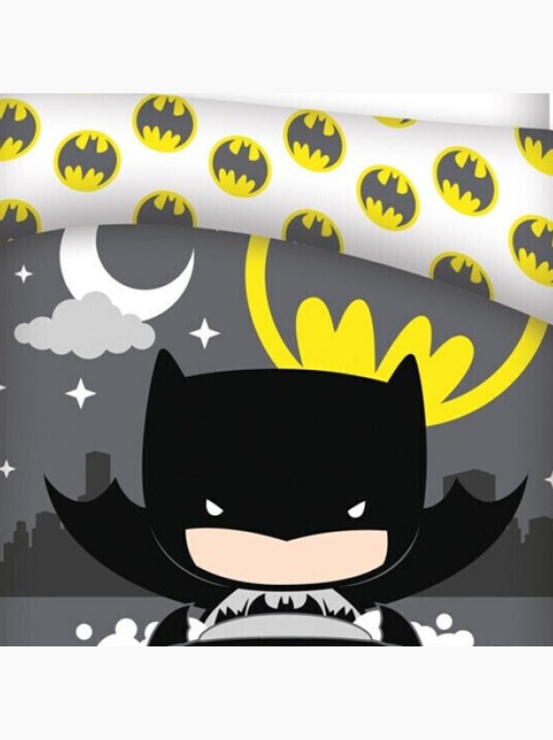 Parure de lit réversible Batman - 140 cm x 200 cm Multicolore - Kiabi