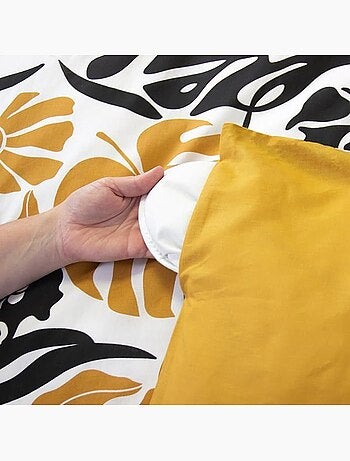 Parure de lit réversible coton - 3 pièces