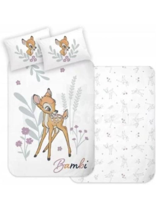 Parure de lit réversible coton Bambi - Disney - Kiabi