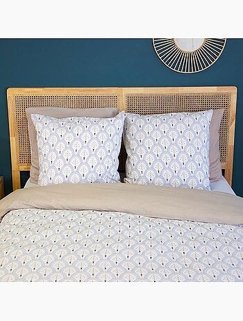 Parure de lit réversible coton bio - 3 pièces