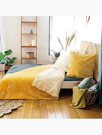 Parure de lit réversible coton bio - 3 pièces