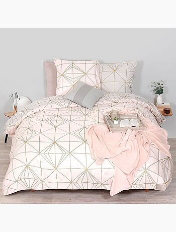 Parure de lit réversible coton bio - 3 pièces