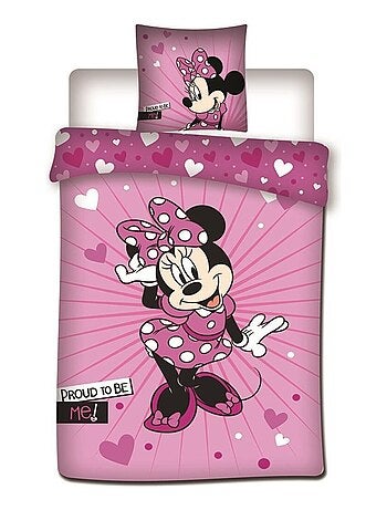 Parure de lit réversible Disney Minnie "Proud to be me !" - 140 cm x 200 cm - Kiabi