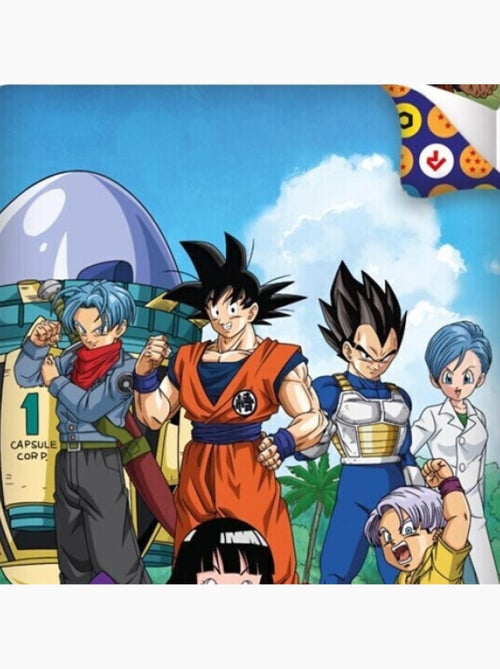 Parure de lit réversible Dragon Ball Z - San Goku et tous les personnages - 140 cm x 200 cm - Kiabi