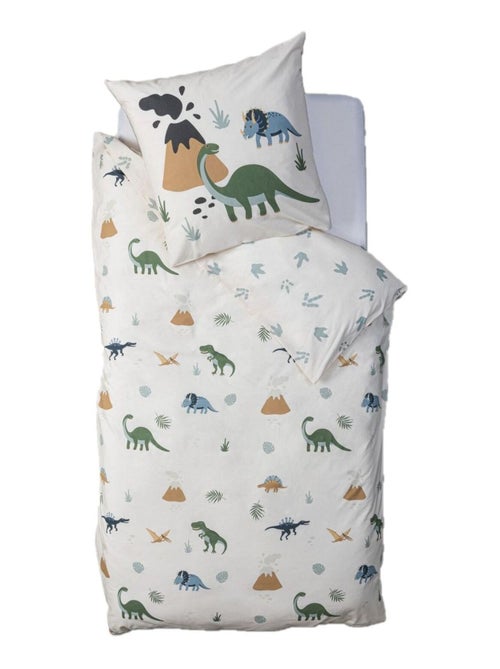 Parure de lit réversible enfant motifs dinosaures - Kiabi