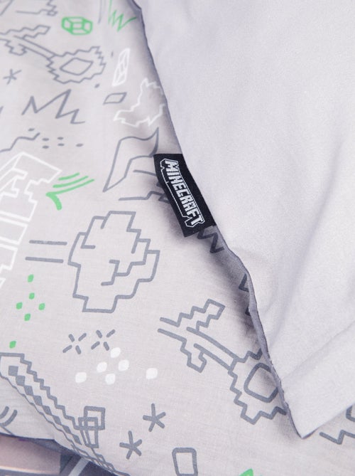 Parure de lit réversible et déhoussable 100 % coton 'Minecraft' ROBA - Kiabi