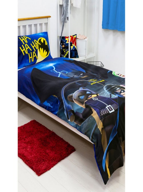 Parure de lit réversible et Taie D'oreiller - Lego DC Comics Batman - 135 cm x 200 cm - Kiabi