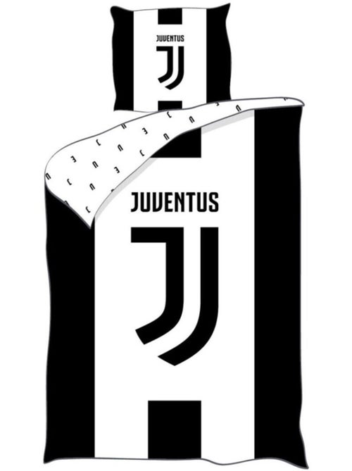 Parure de lit réversible Football - Juventus de Turin - 140 cm x 200 cm - Kiabi