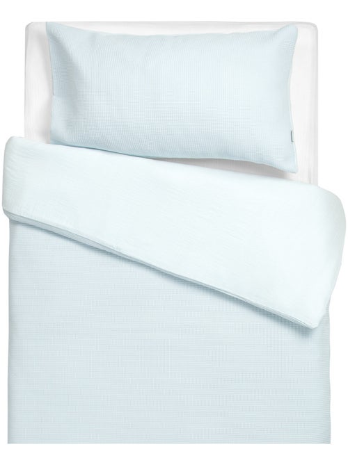 Parure de lit réversible gaze de coton & nid d'abeille SEVIRA KIDS - Kiabi