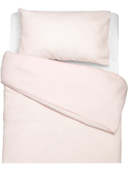 Parure de lit réversible gaze de coton & nid d'abeille SEVIRA KIDS - Kiabi