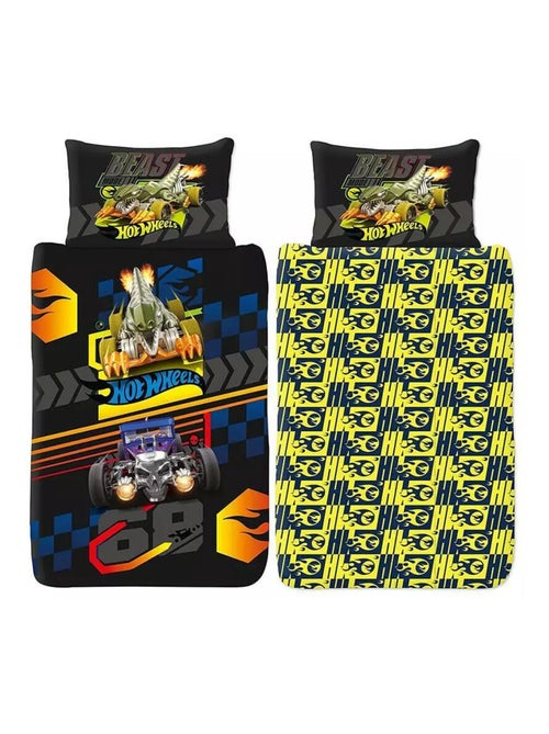 Parure de lit réversible Hot Weels -135 x 200 cm - Kiabi