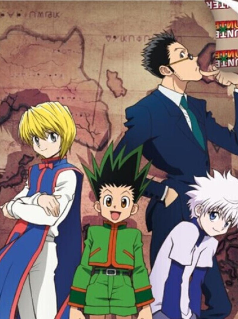 Parure de lit réversible Hunter x Hunter - Gon, Kirua, Kurapika et Leolio - 140 cm x 200 cm Multicolore - Kiabi