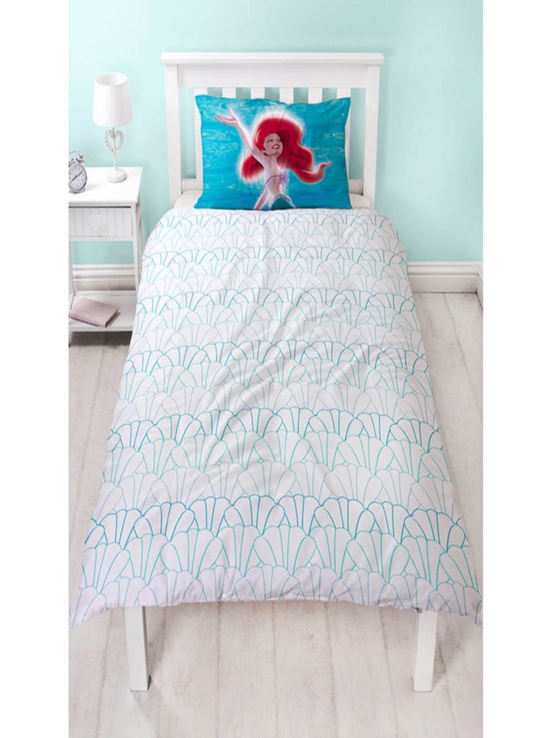Parure de lit réversible La petite sirène - modèle Ariel je préfère être une sirène Multicolore - Kiabi