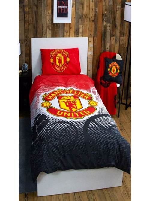 Parure de lit réversible Manchester United FC Logo -135 x 200 cm - Kiabi