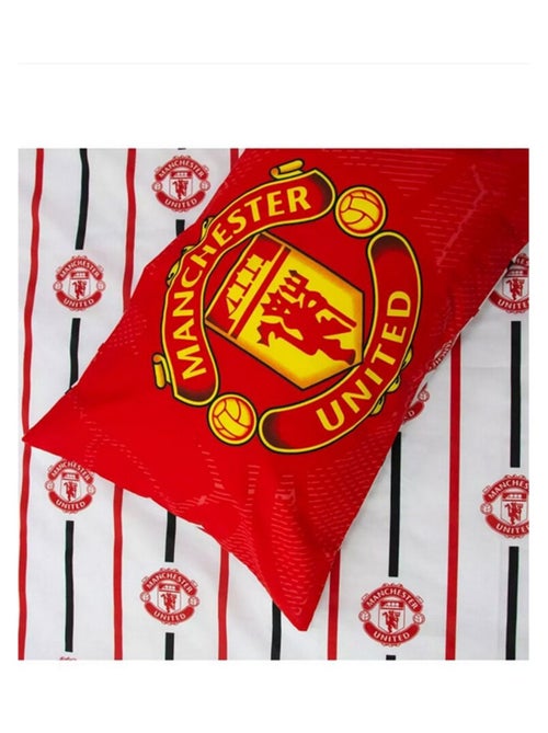 Parure de lit réversible Manchester United FC Logo -135 x 200 cm - Kiabi