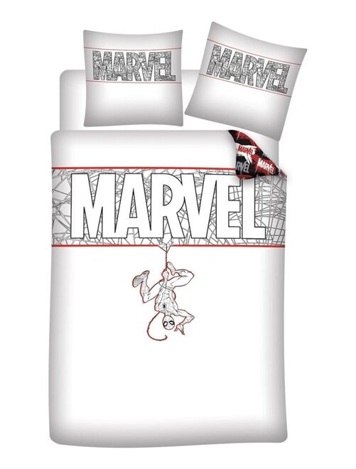 Parure de lit réversible Marvel - 140 cm x 200 cm - Kiabi