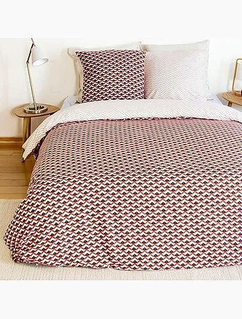 Parure de lit réversible microfibre scandinave - 3 pièces
