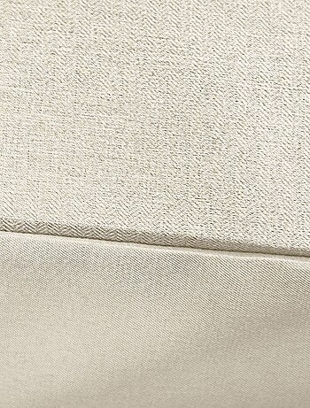 Parure de lit réversible motif chevron 2 places crème Espiga