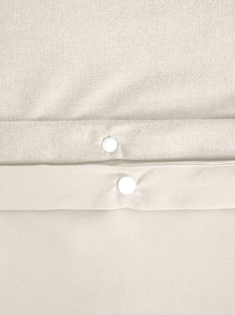 Parure de lit réversible motif chevron 2 places crème Espiga Crème - Kiabi