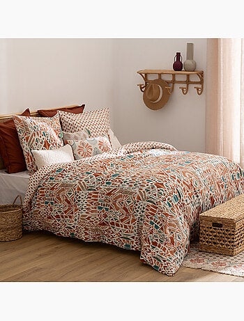 Parure de lit réversible motifs ikat IKAT