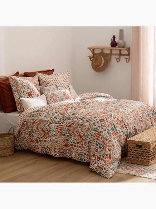 Parure de lit réversible motifs ikat IKAT - Kiabi