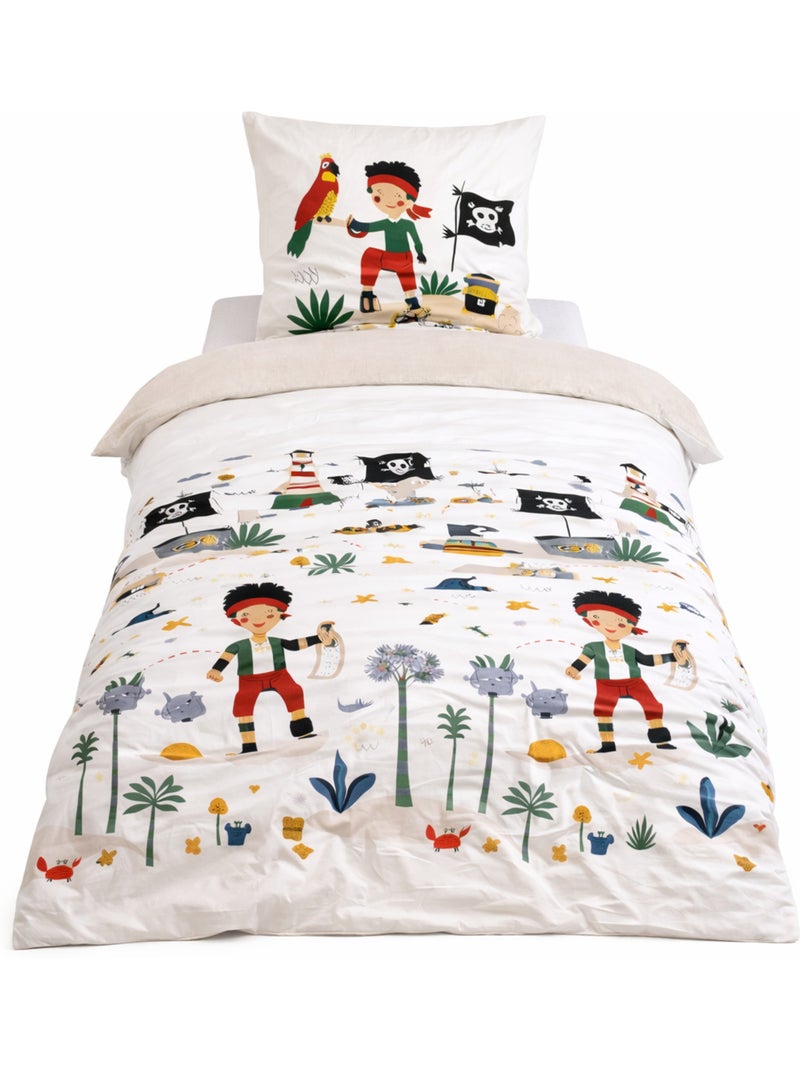 Parure de lit réversible motifs pirate 140x200cm - 140x200 / multicolore Multicolore - Kiabi
