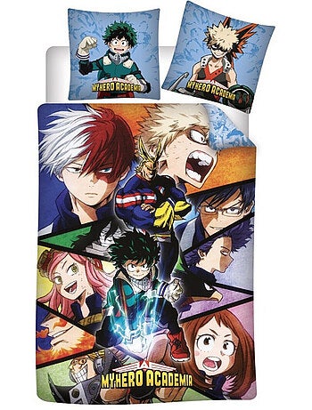 Parure de lit réversible My Hero Academia - 140 cm x 200 cm