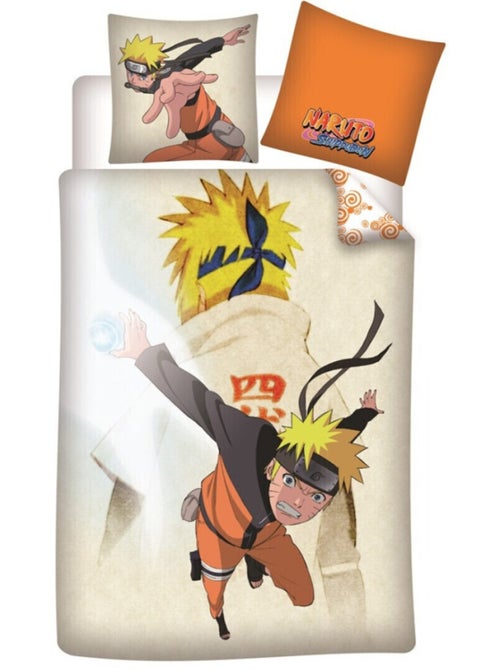 Parure de lit réversible Naruto - 140 cm x 200 cm - Kiabi