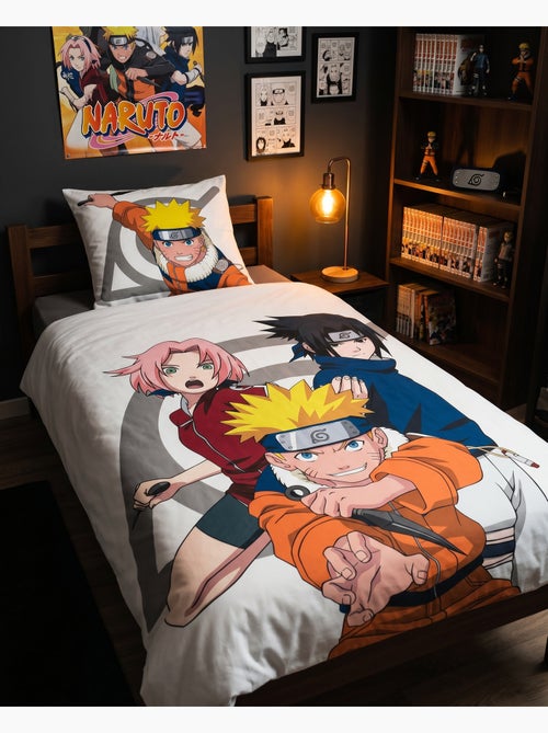 Parure de lit réversible Naruto - Kiabi