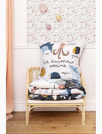 Parure de lit réversible octopia 100% coton 57 fils