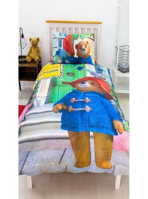 Parure de lit réversible Paddington et Pigeonton -135 x 200 cm - Kiabi