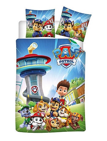 Parure de lit réversible Pat Patrouille - Ryder, Chase, Marcus, Rocky, Stella, Zuma, Ruben, Liberty